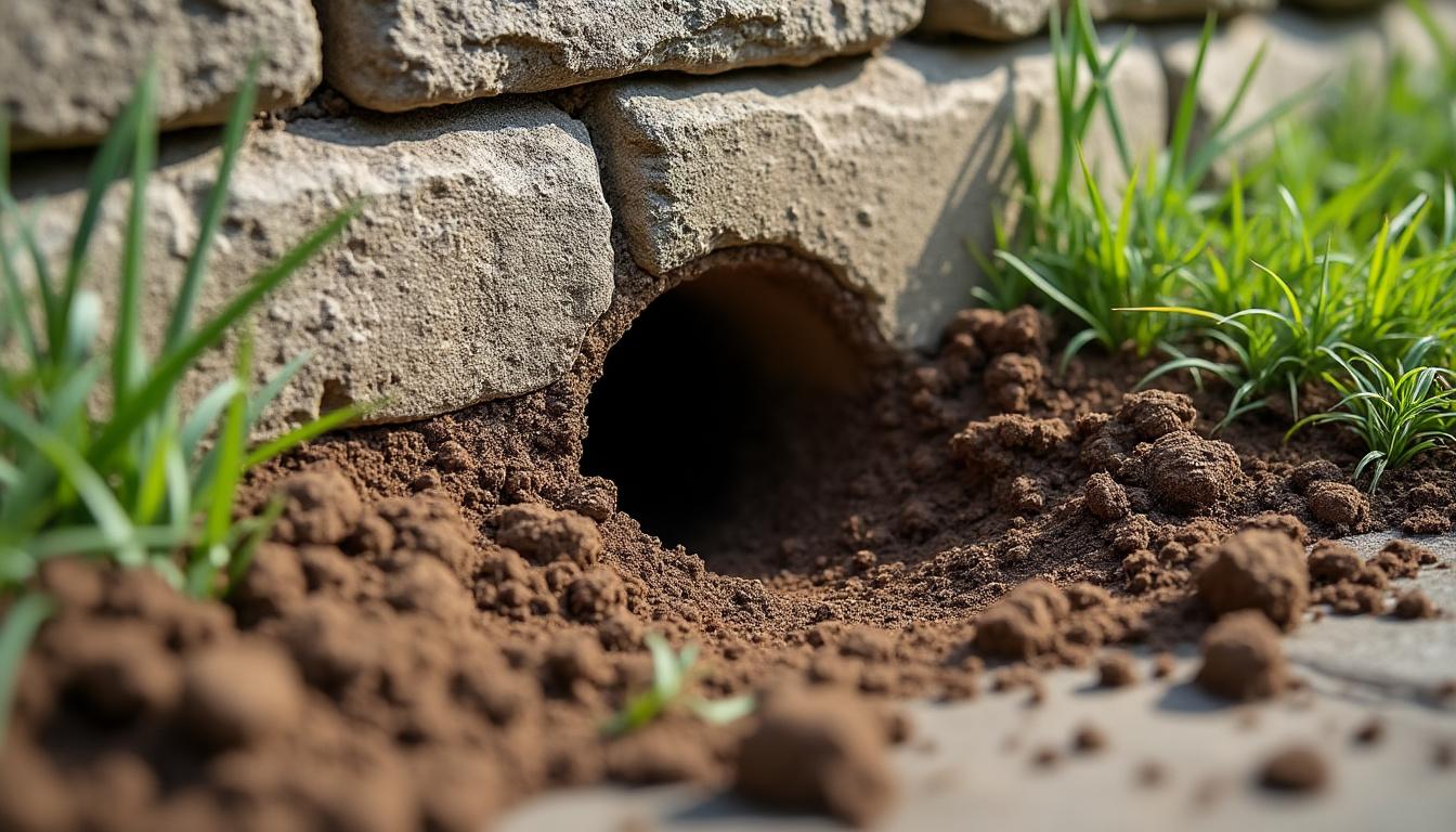 Comment repérer et se débarrasser efficacement des terriers de rats dans votre jardin ? 2 apprenez à identifier les terriers de rats dans votre jardin et découvrez des méthodes efficaces pour les éliminer en toute sécurité, protégeant ainsi votre espace extérieur.