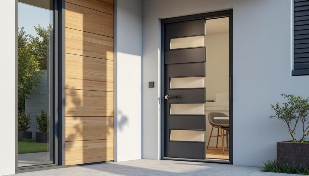 découvrez notre porte d'entrée isolante qui réduit vos déperditions énergétiques jusqu'à 20%, alliant confort thermique et économies d'énergie pour votre habitation.