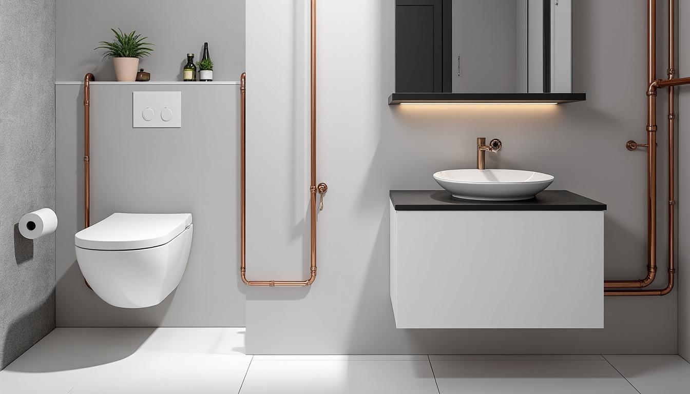 découvrez comment une toilette avec lave-main intégré offre une solution gain de place pratique et esthétique, parfaite pour optimiser les petites salles d'eau.