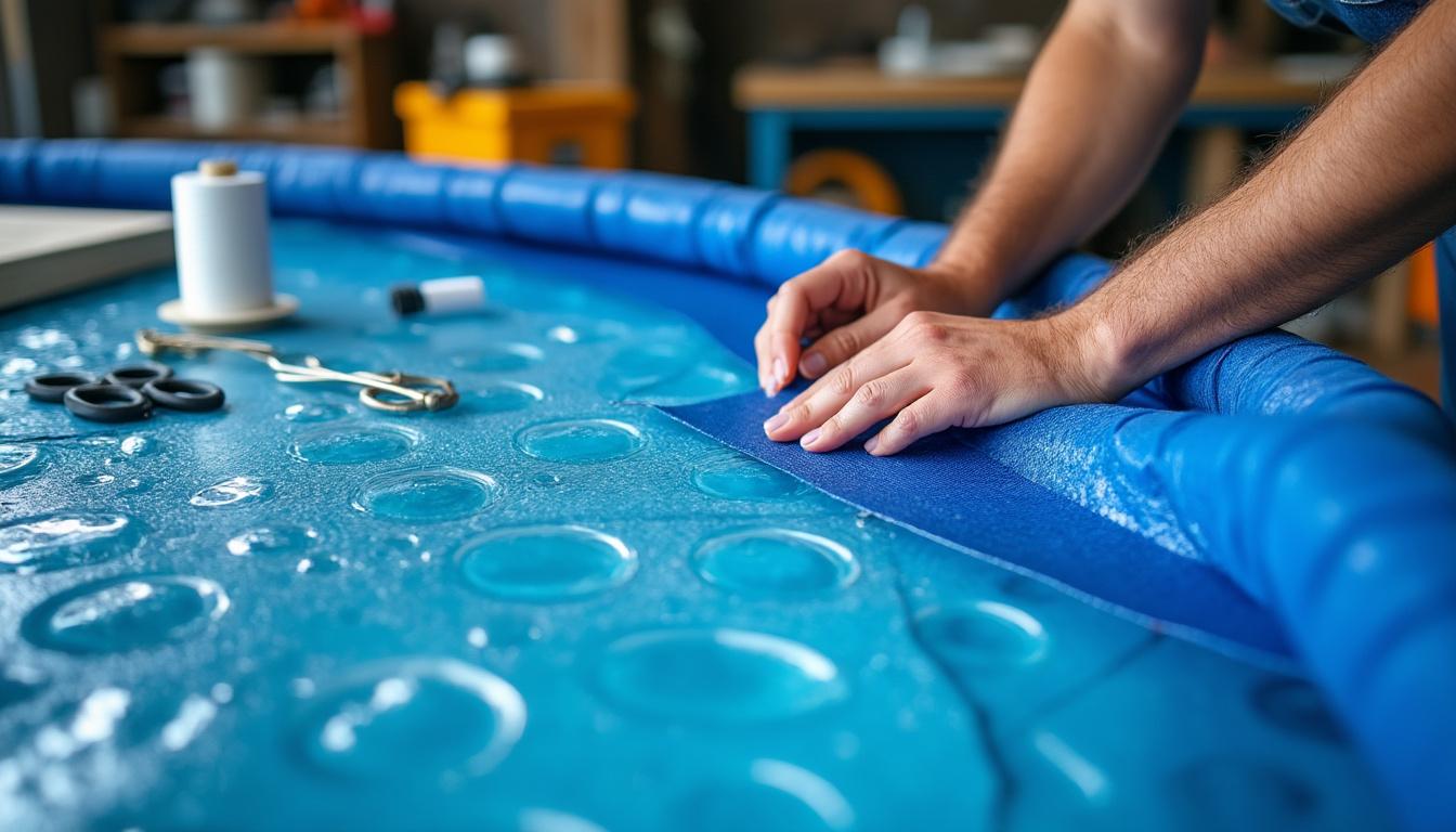 apprenez à coudre une bâche à bulle facilement et réparez-la vous-même pour prolonger sa durée de vie et éviter d'en racheter une nouvelle.