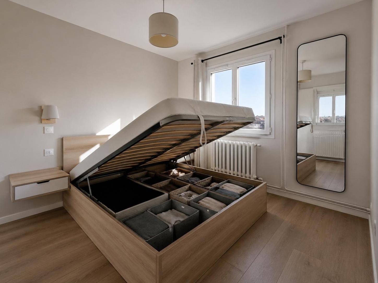 découvrez comment un lit avec rangement peut transformer votre chambre en un espace organisé et optimisé. gagnez de la place tout en alliant confort et praticité.