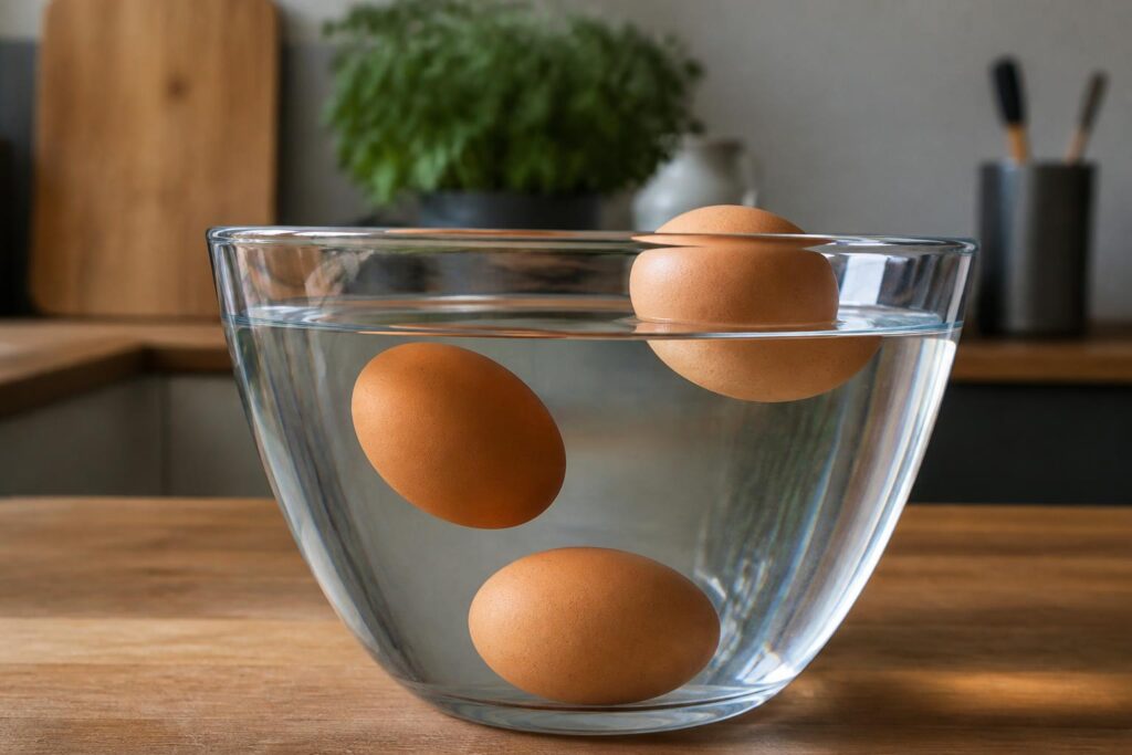 découvrez l'astuce simple et efficace du test œuf dans l'eau pour savoir si vos œufs sont encore frais et éviter le gaspillage alimentaire.