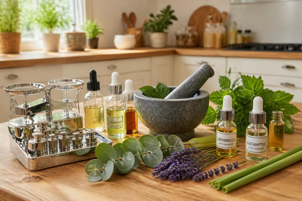 découvrez des recettes simples et efficaces pour préparer votre anti-moustiques naturel à base d'huiles essentielles et protéger votre peau en douceur.