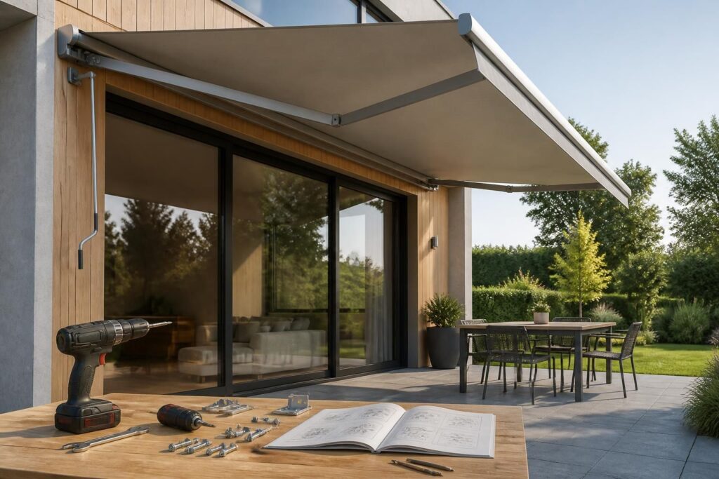 découvrez notre sélection de stores bannes manuels 4×3 durables, accompagnés d'un guide d'installation diy simple pour protéger votre terrasse avec style et efficacité.