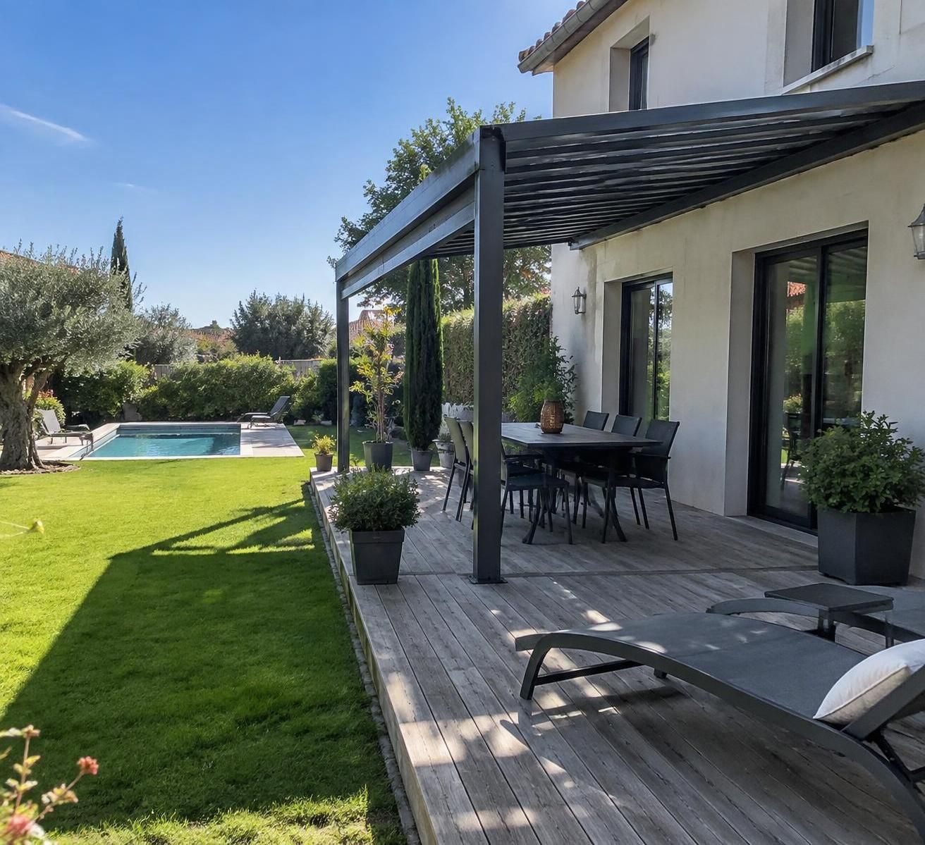 terrasse, piscine, mobilier de jardin : découvrez ce que couvre l’assurance habitation à l’extérieur de la maison et les garanties à vérifier.